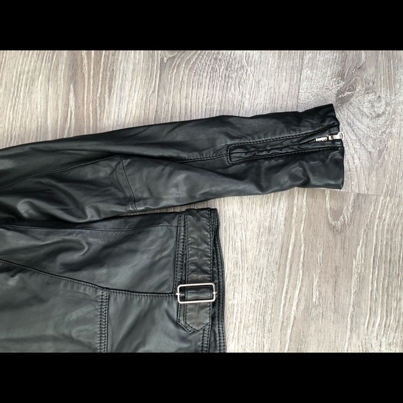 Massimo Dutti Black Leather Jacket - Picture 5 of 5
